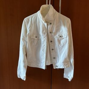 Vintage Gap White Jean Jacket, Small